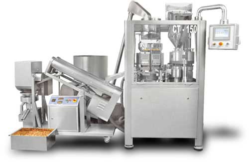 Capsule filling line with Polishing Machine